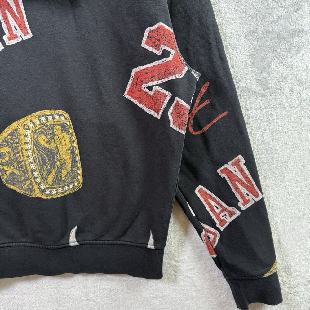 Air Jordan Wings of Flight Pullover Hoodie Women's XS Black Bull Streetwear Fall - Picture 11 of 12